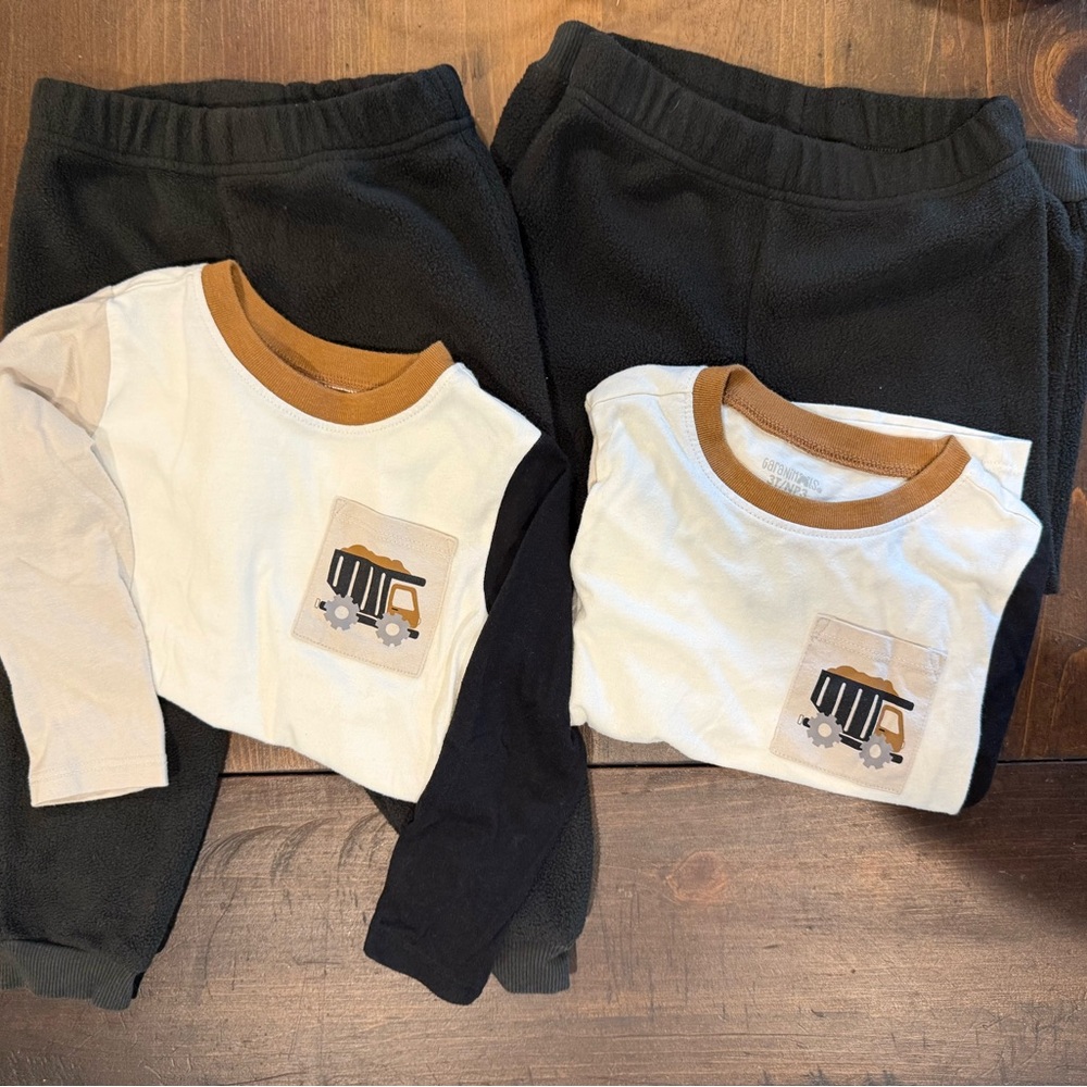 Garanimals White Tee with Brown Trim size 3T